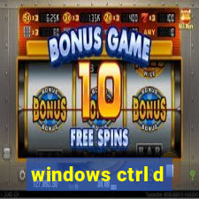 windows ctrl d